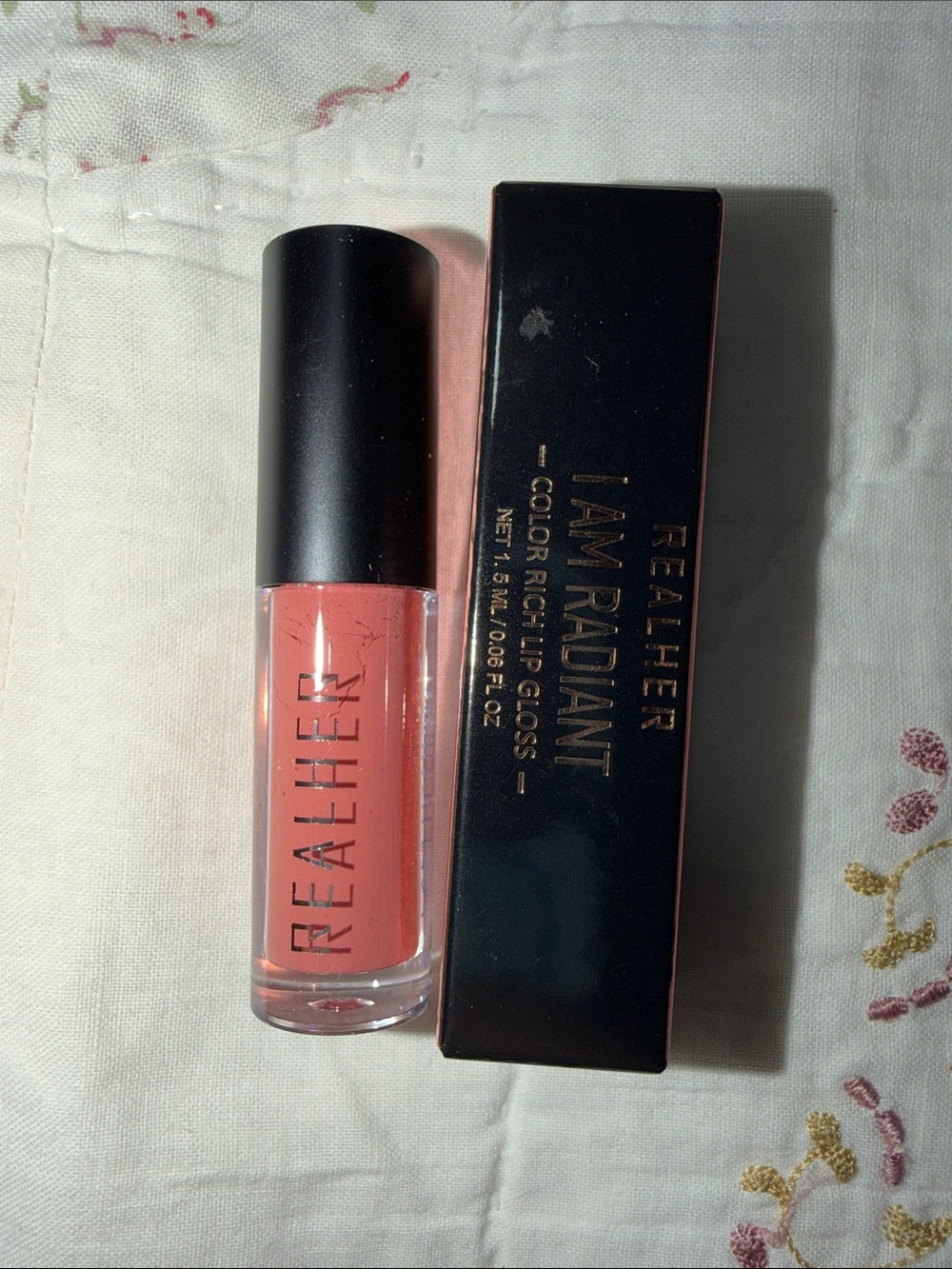 RealHer Radiant Color-Rich Lip Gloss — Coral Pink